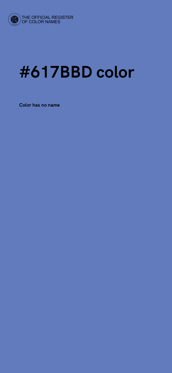 #617BBD color image