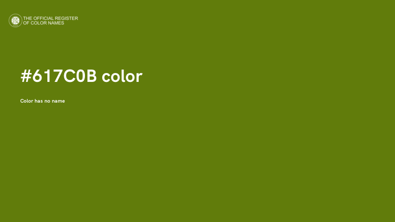#617C0B color image