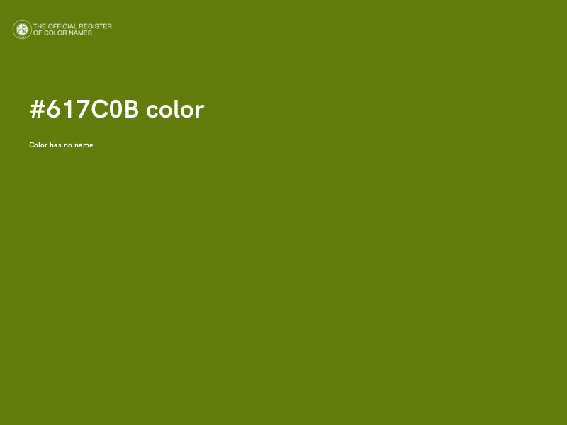 #617C0B color image