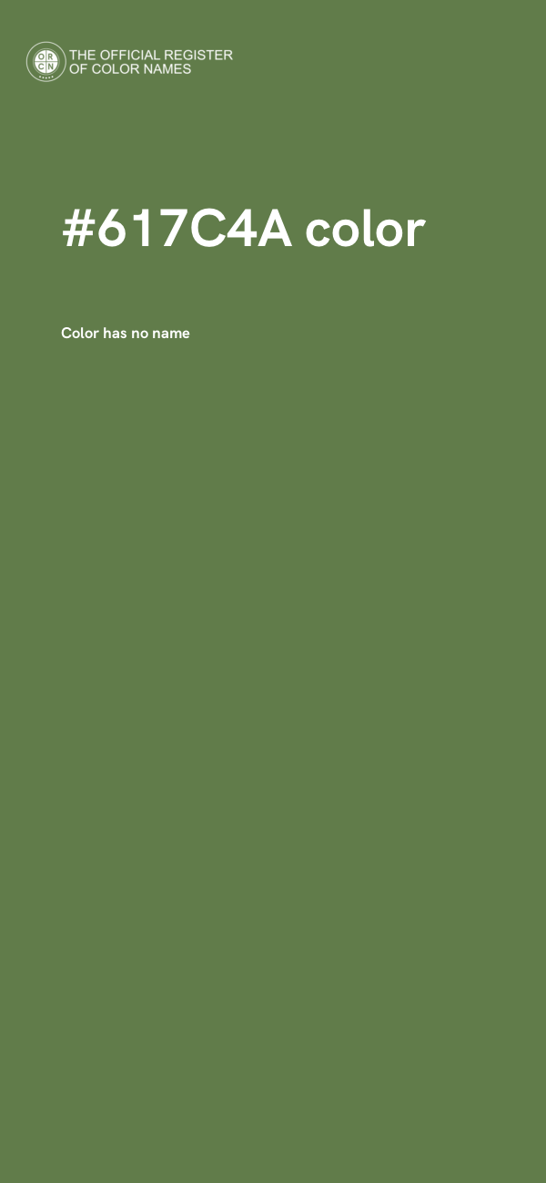 #617C4A color image