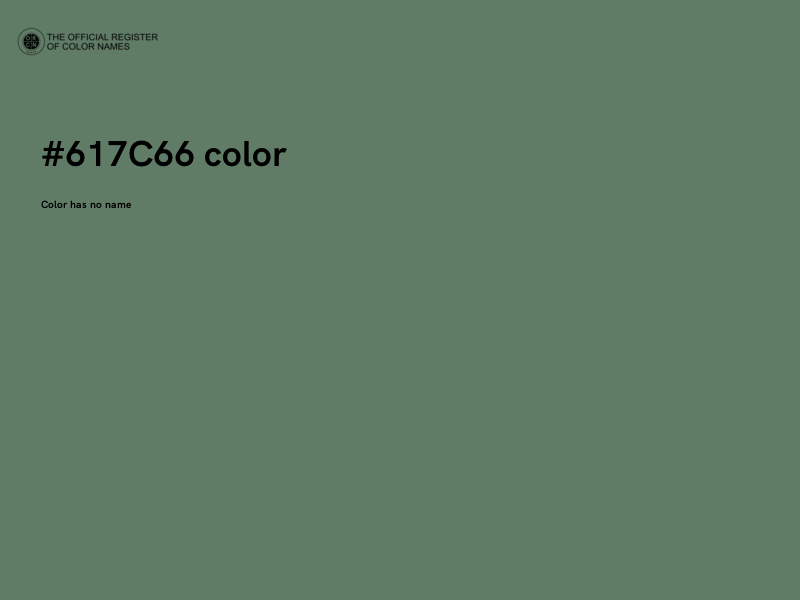#617C66 color image