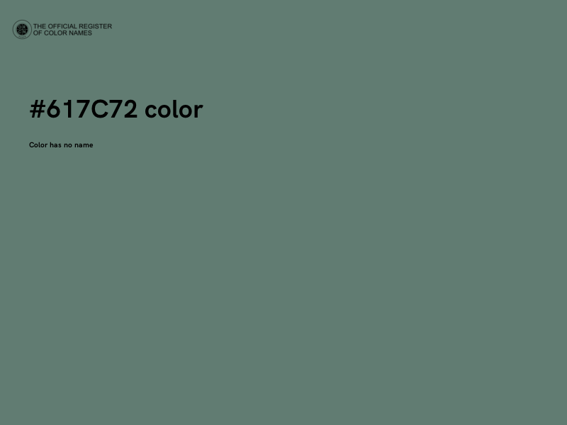 #617C72 color image