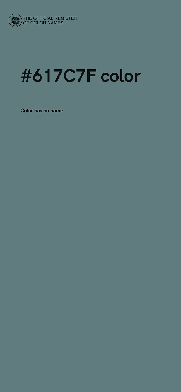 #617C7F color image