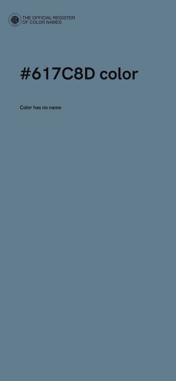 #617C8D color image