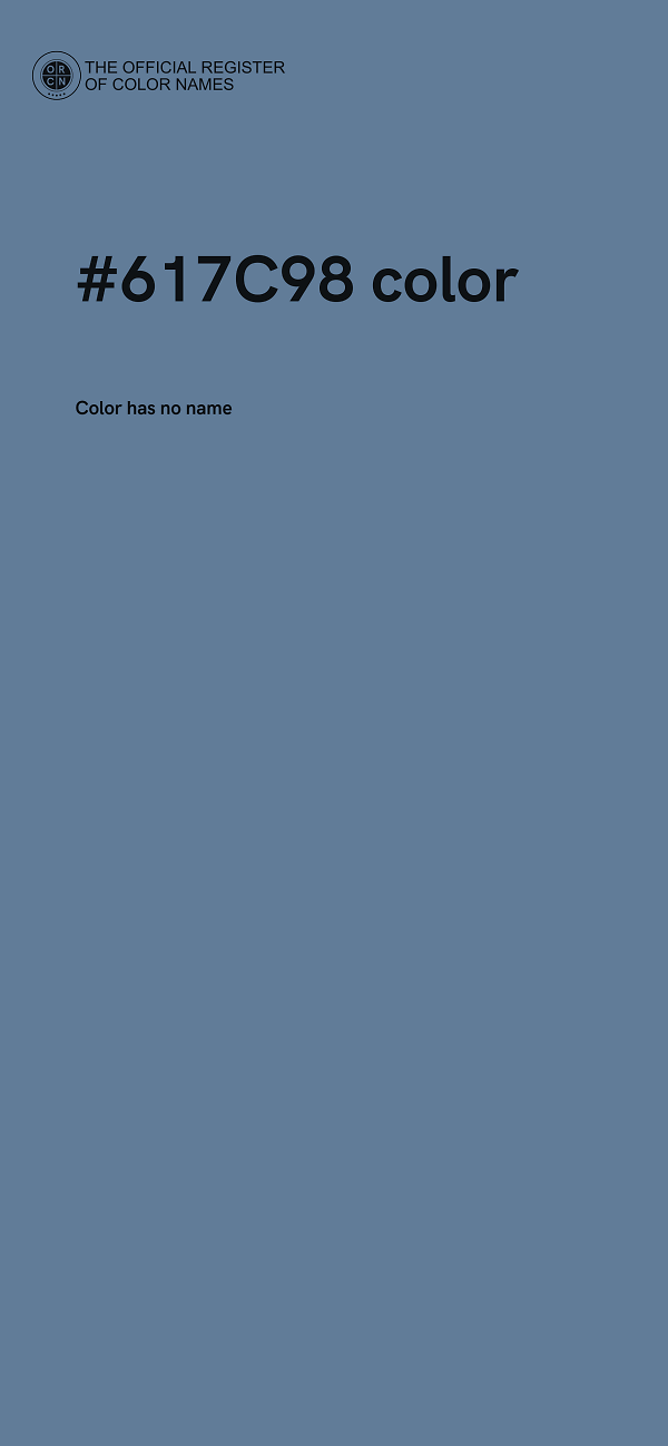 #617C98 color image