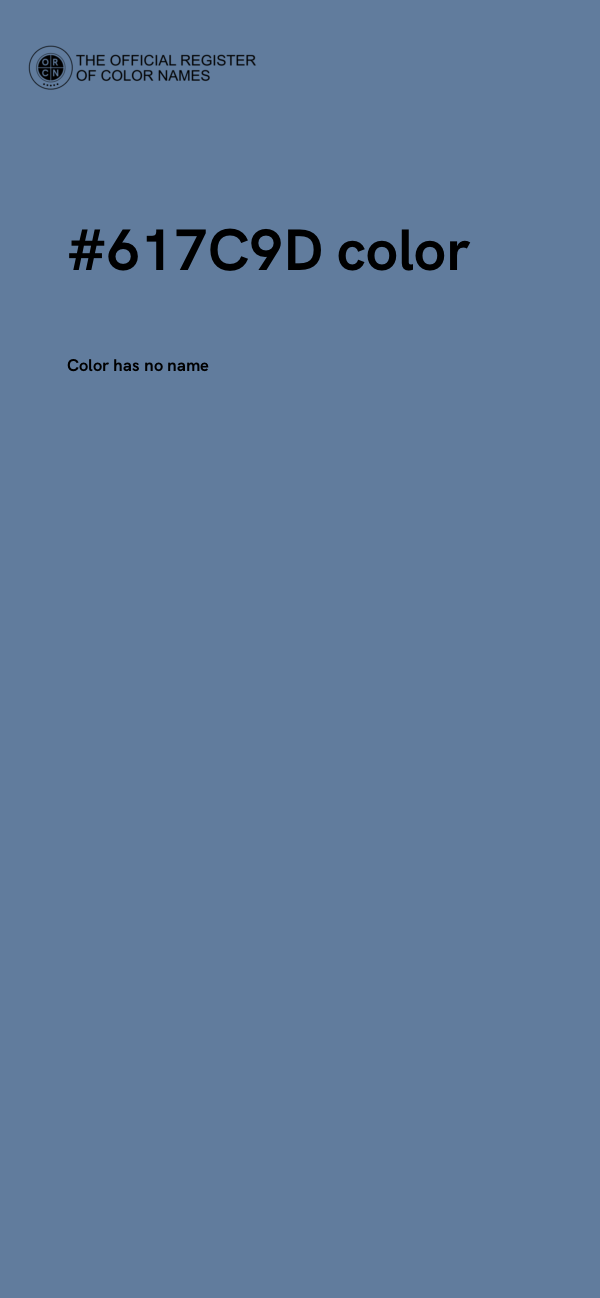 #617C9D color image