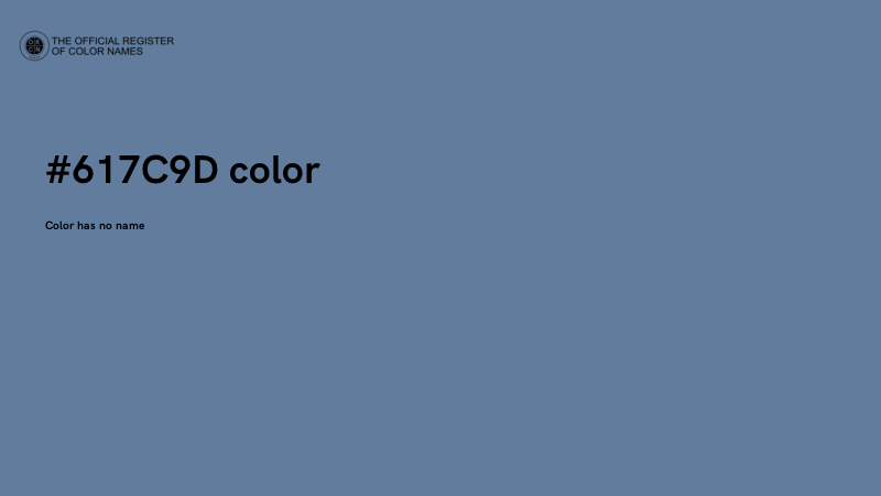 #617C9D color image