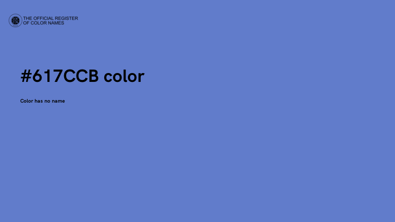 #617CCB color image