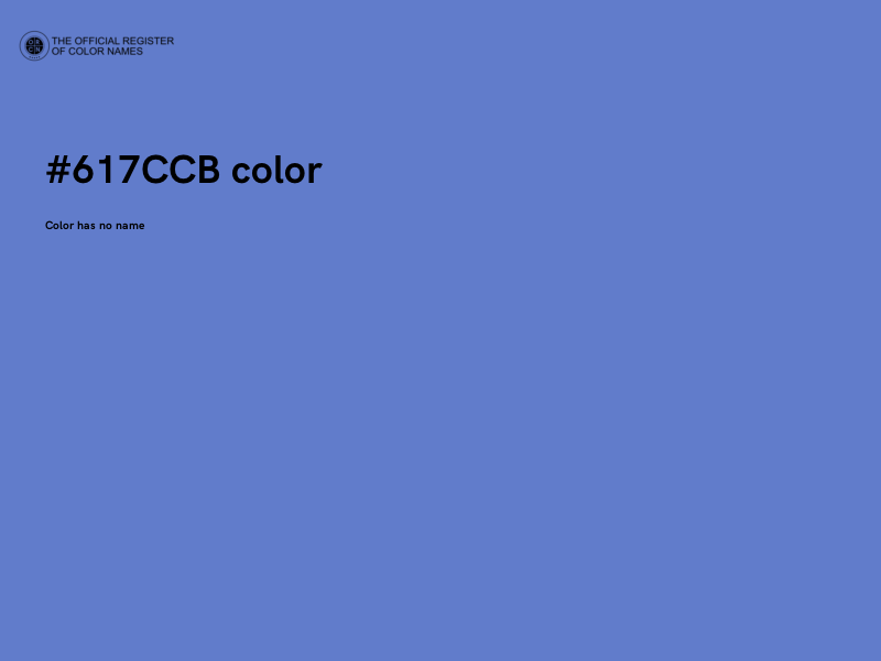 #617CCB color image