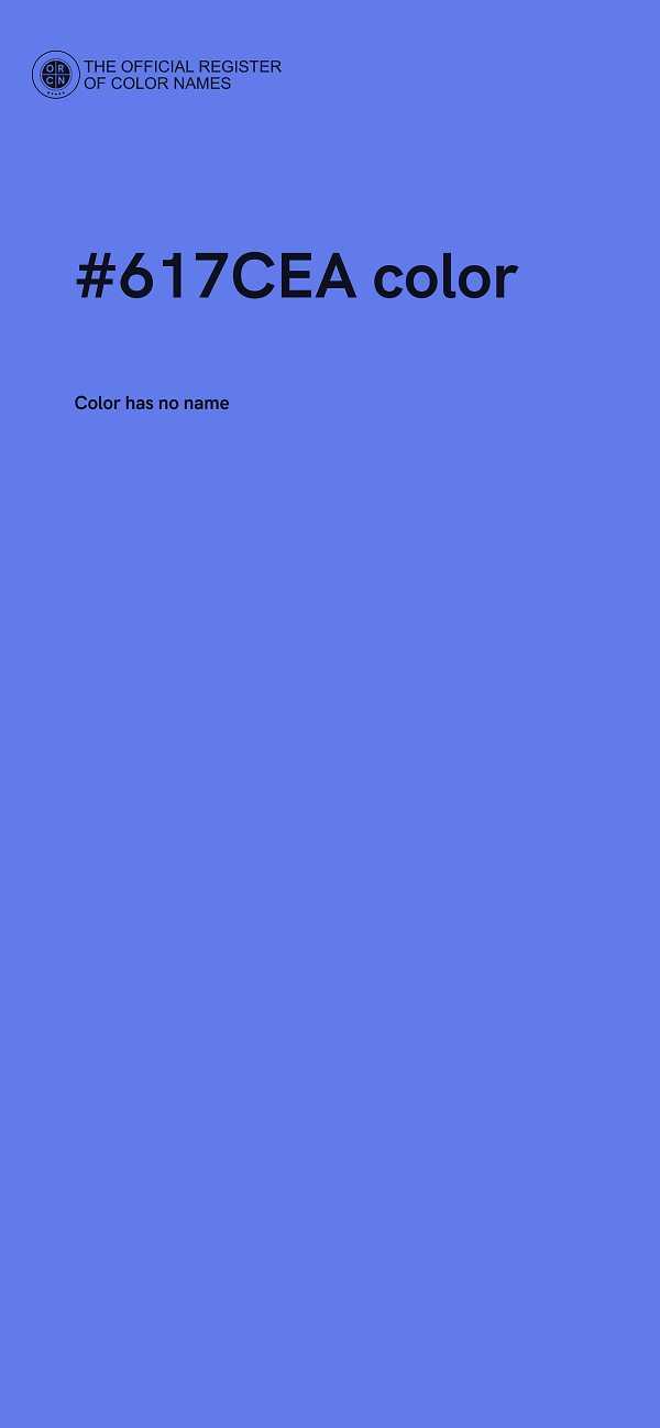 #617CEA color image