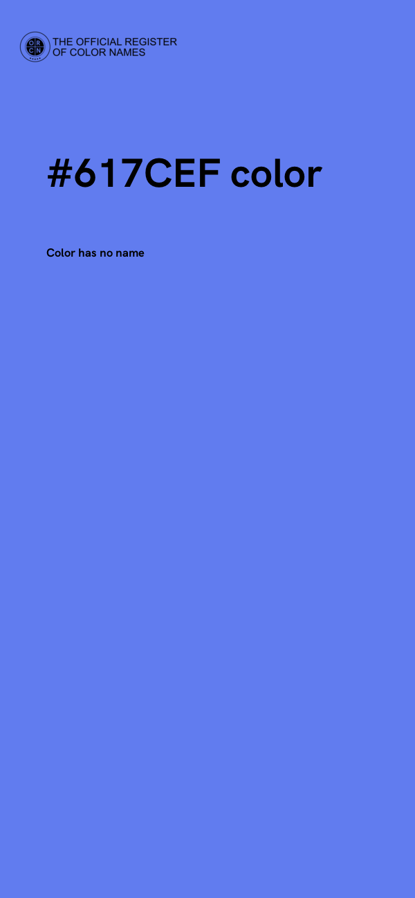 #617CEF color image