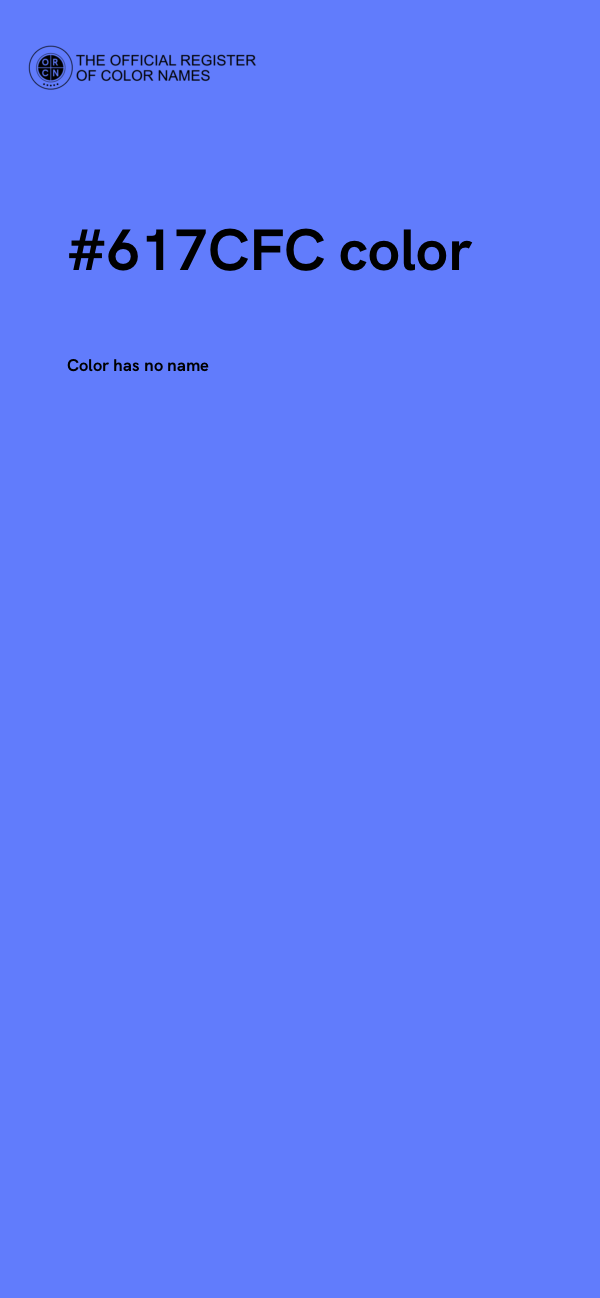 #617CFC color image