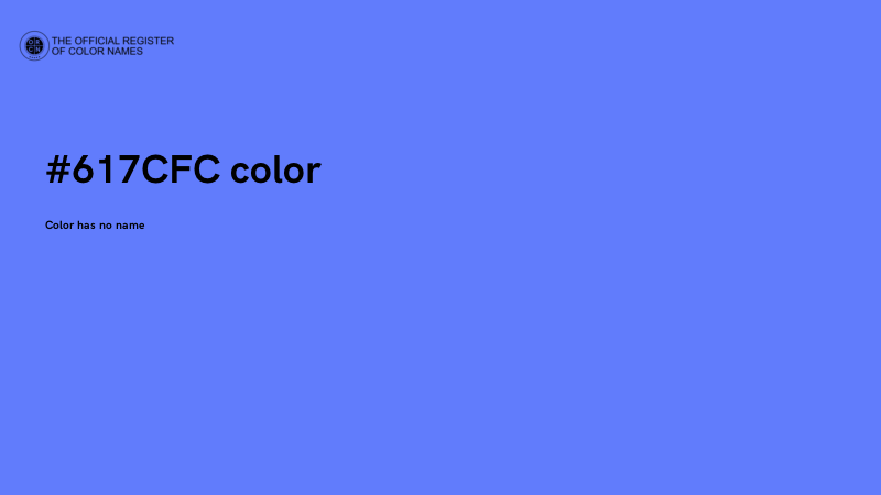#617CFC color image