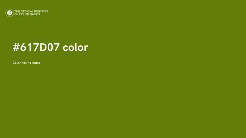 #617D07 color image