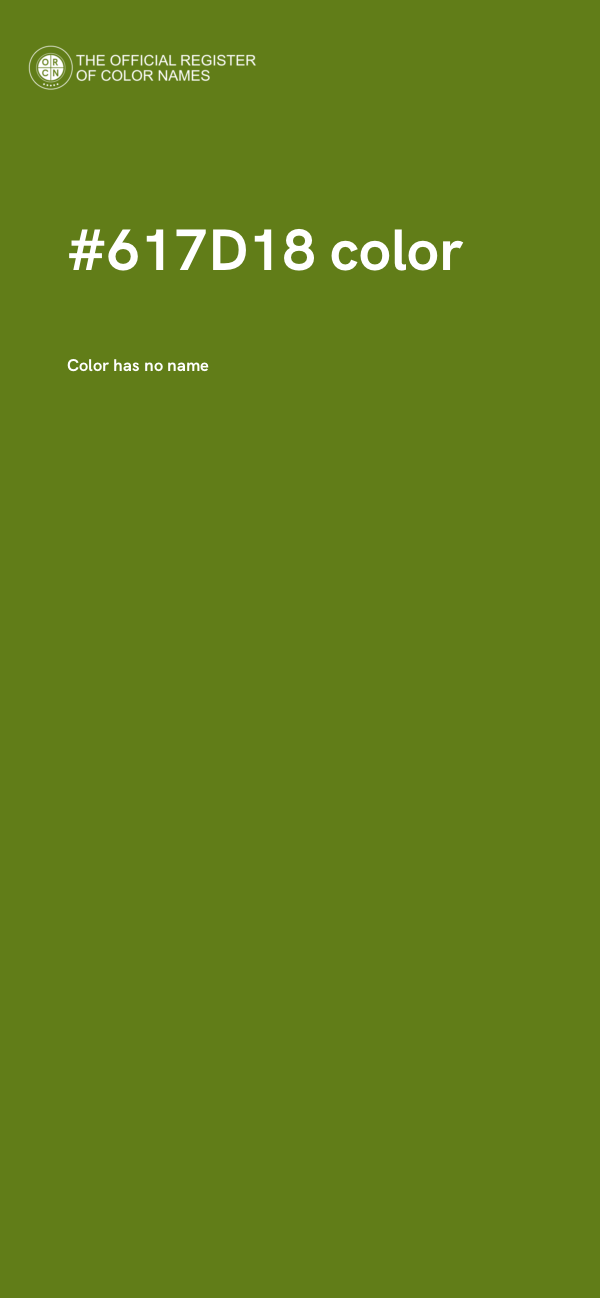 #617D18 color image