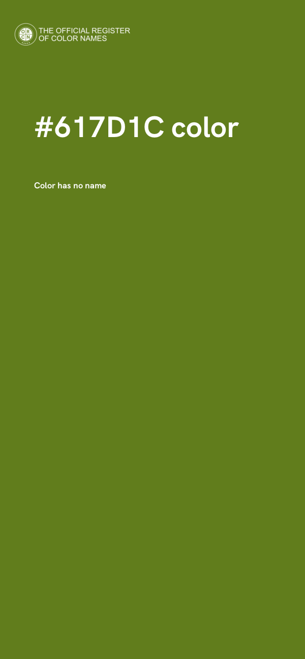 #617D1C color image