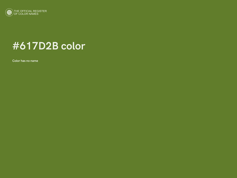 #617D2B color image