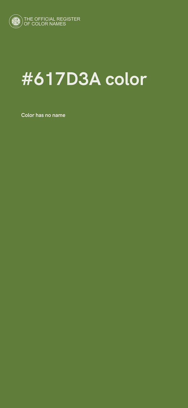 #617D3A color image
