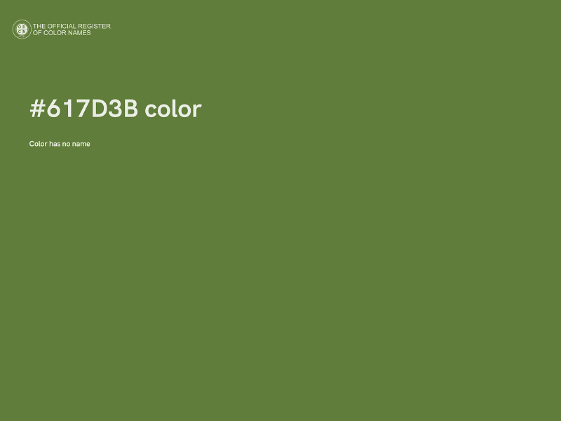 #617D3B color image