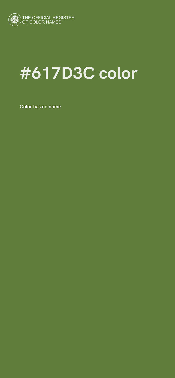 #617D3C color image