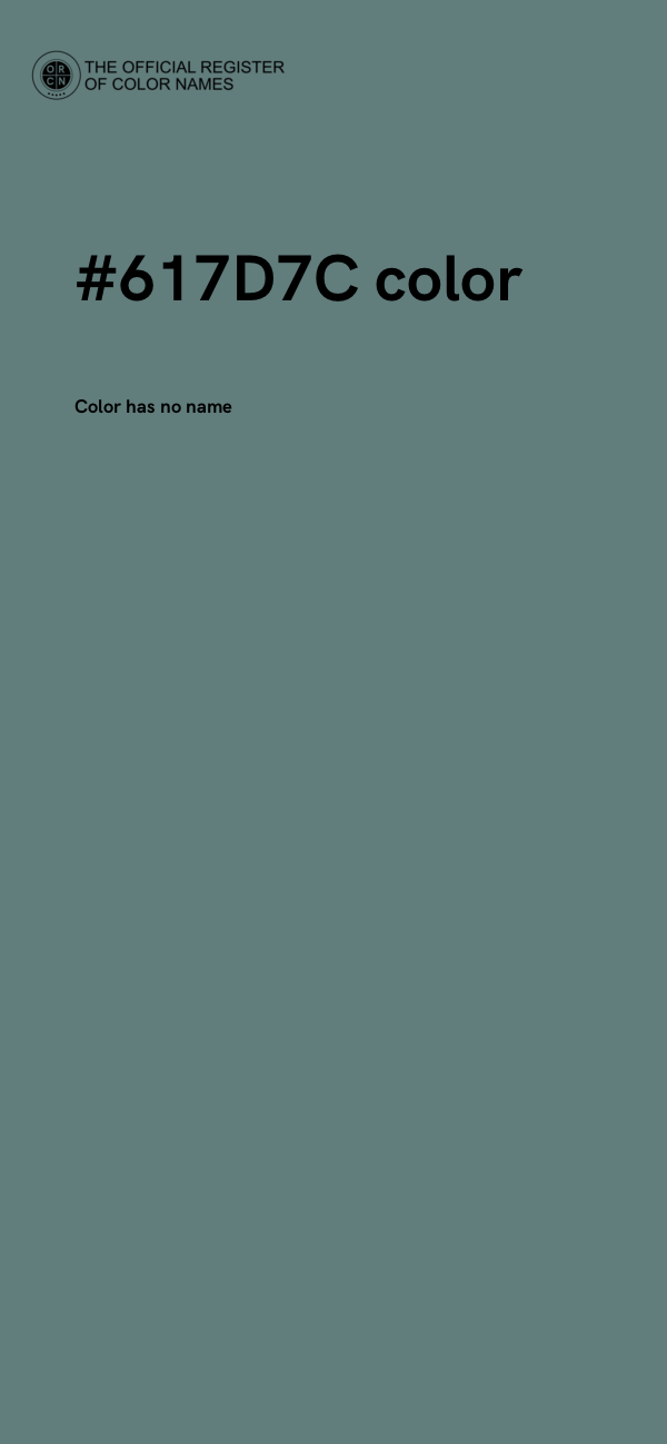 #617D7C color image