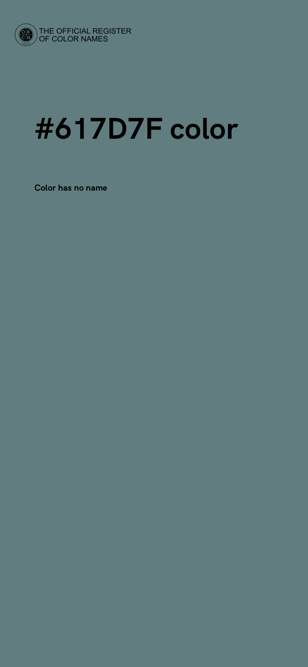 #617D7F color image