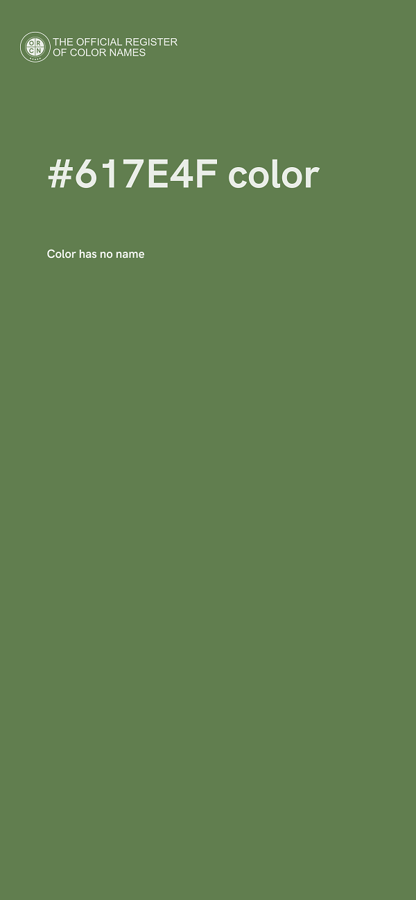 #617E4F color image