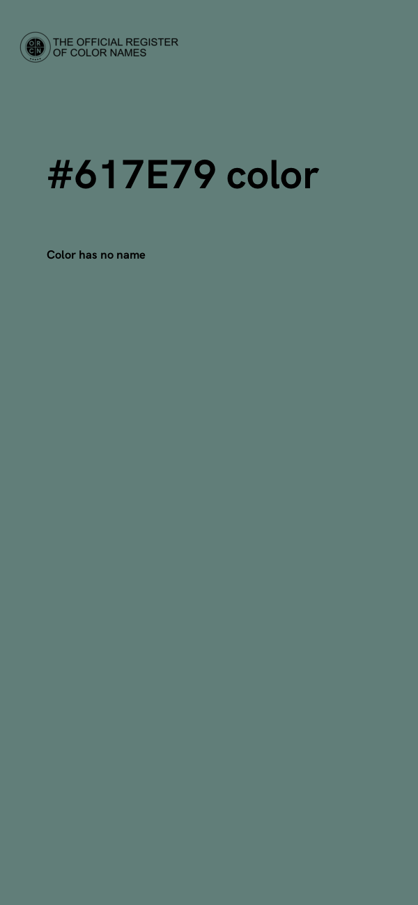 #617E79 color image