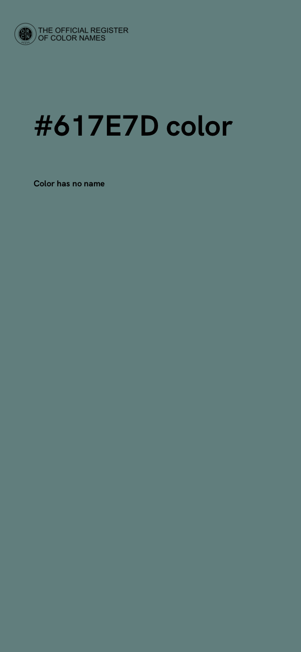 #617E7D color image