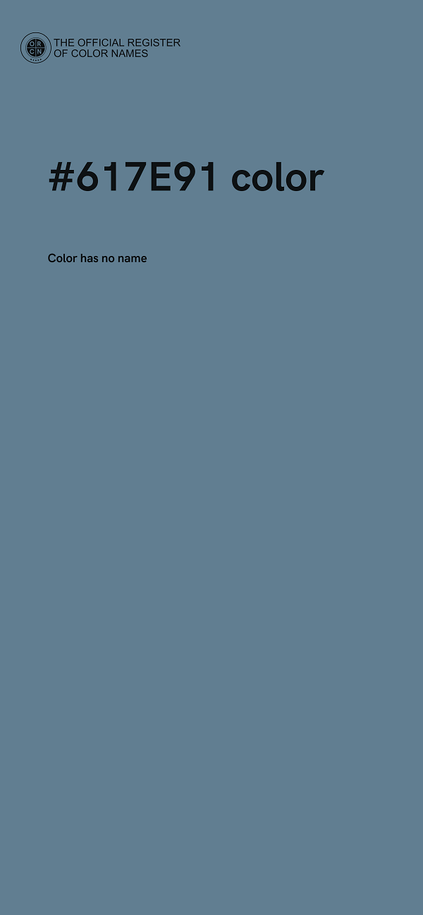 #617E91 color image