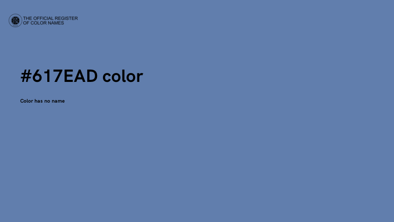 #617EAD color image