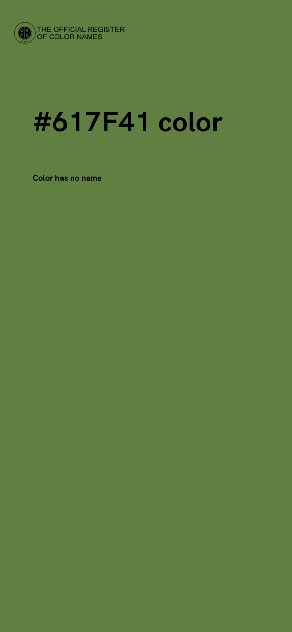 #617F41 color image