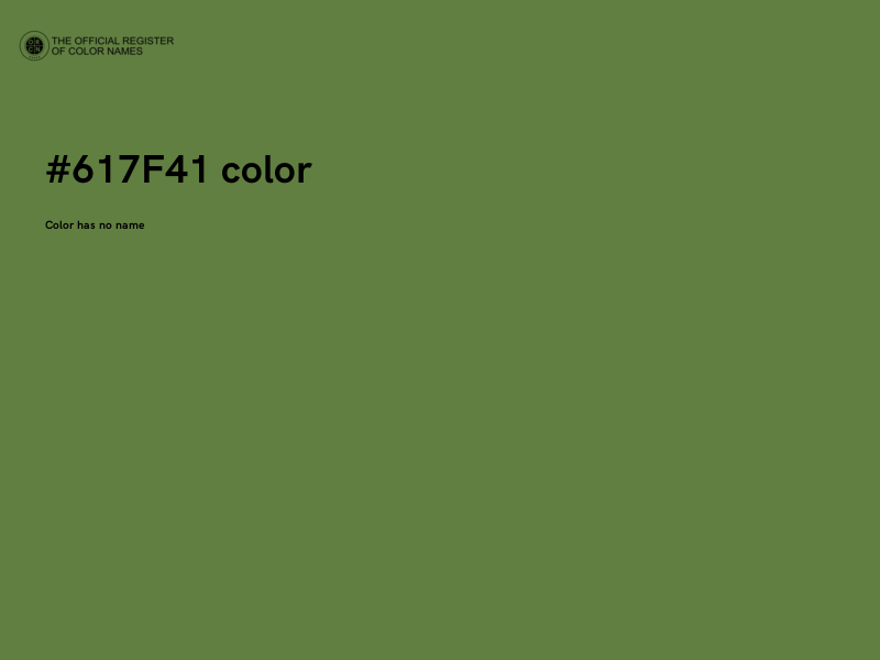 #617F41 color image