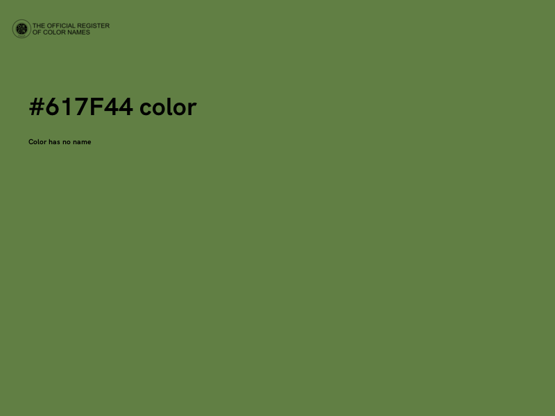 #617F44 color image