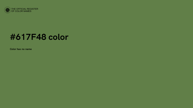 #617F48 color image