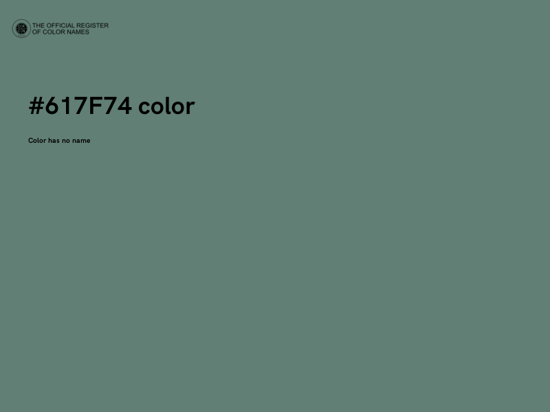 #617F74 color image