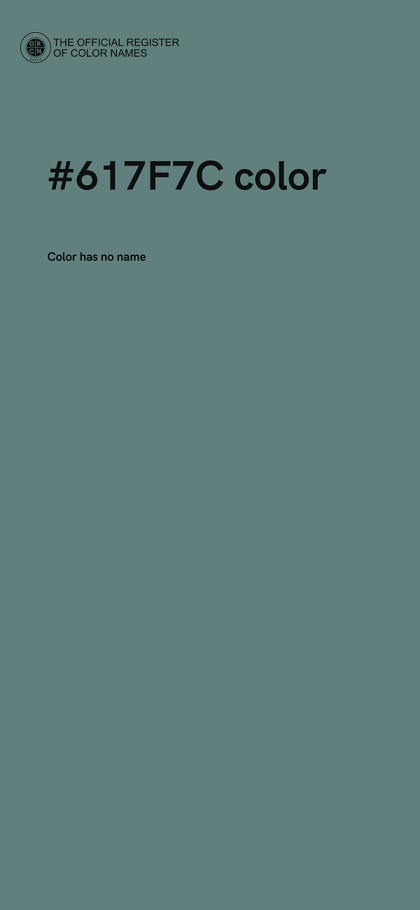 #617F7C color image