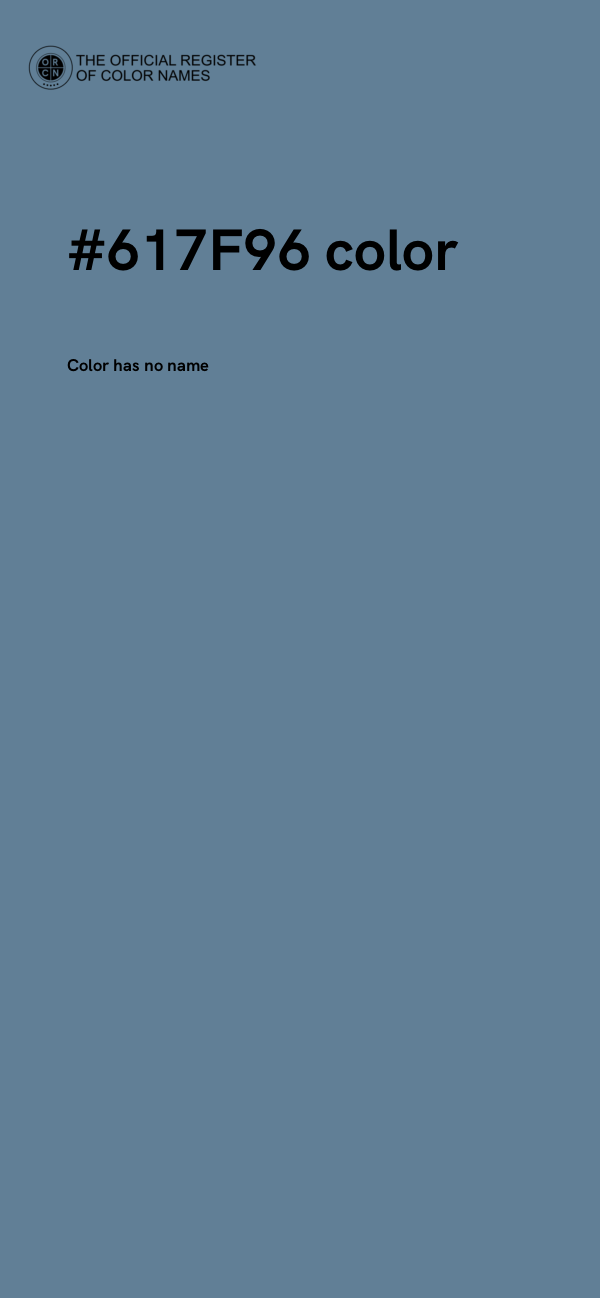 #617F96 color image