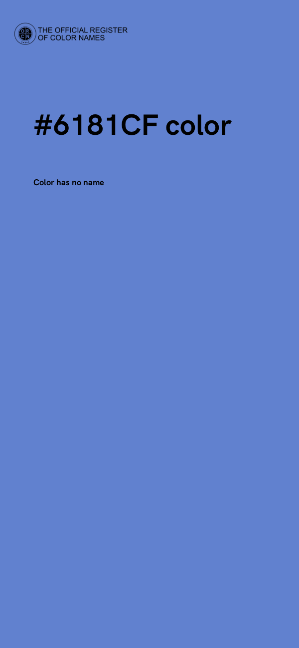 #6181CF color image