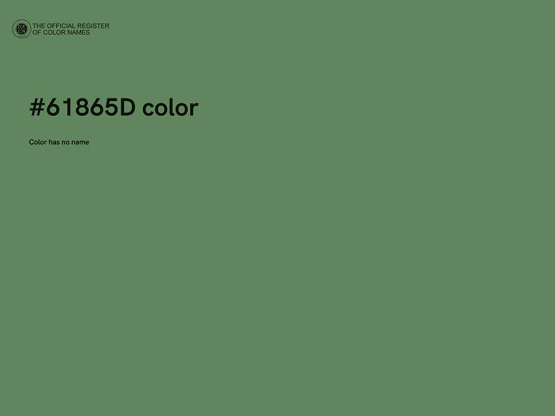 #61865D color image
