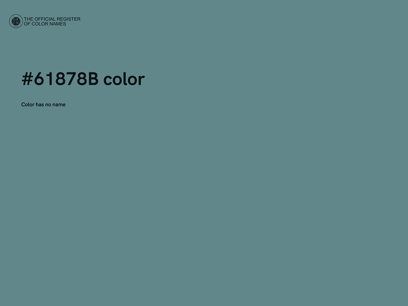 #61878B color image