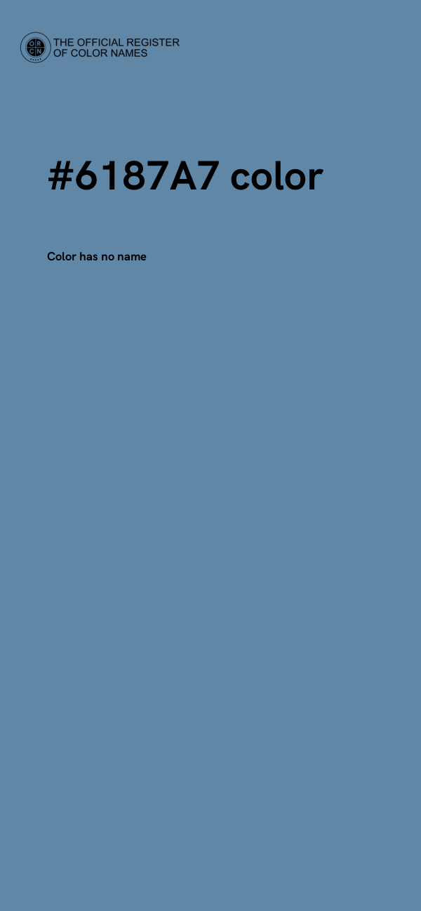 #6187A7 color image