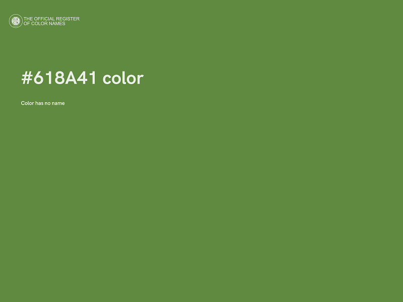 #618A41 color image