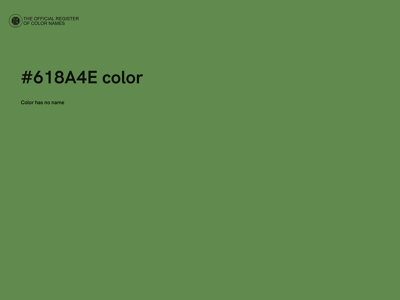 #618A4E color image