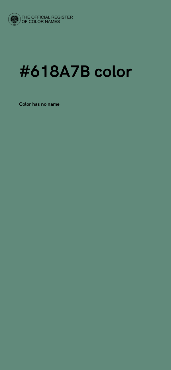 #618A7B color image