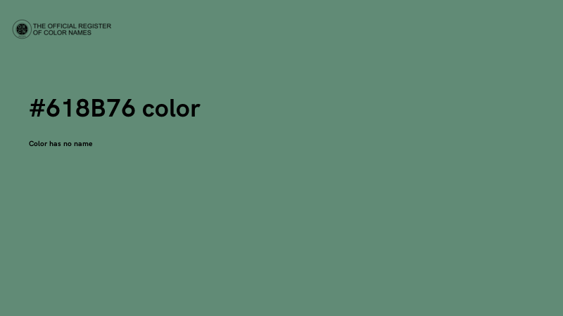 #618B76 color image