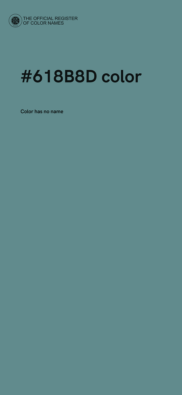 #618B8D color image