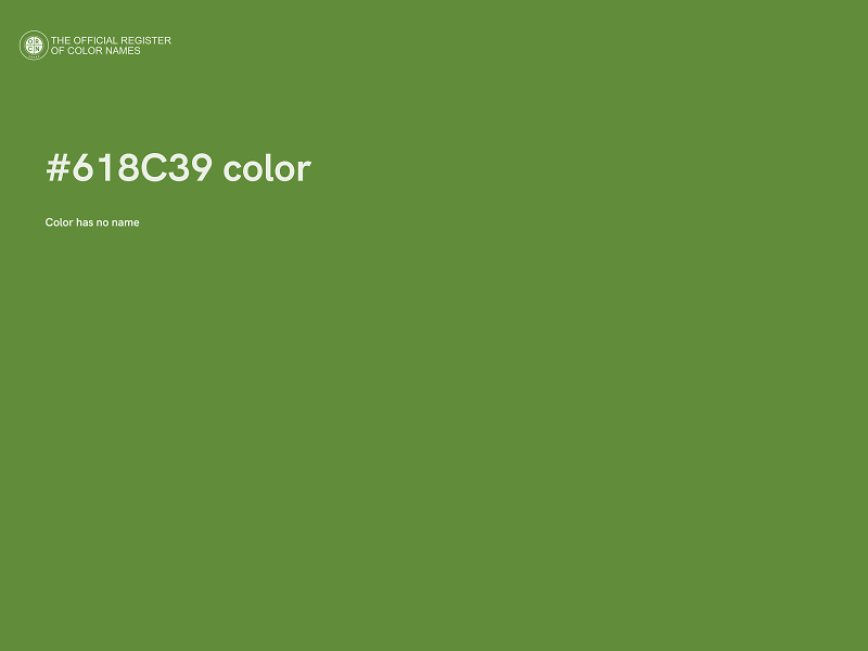 #618C39 color image