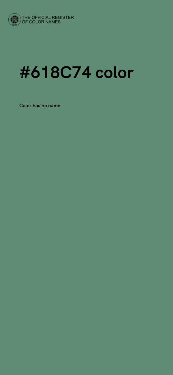 #618C74 color image