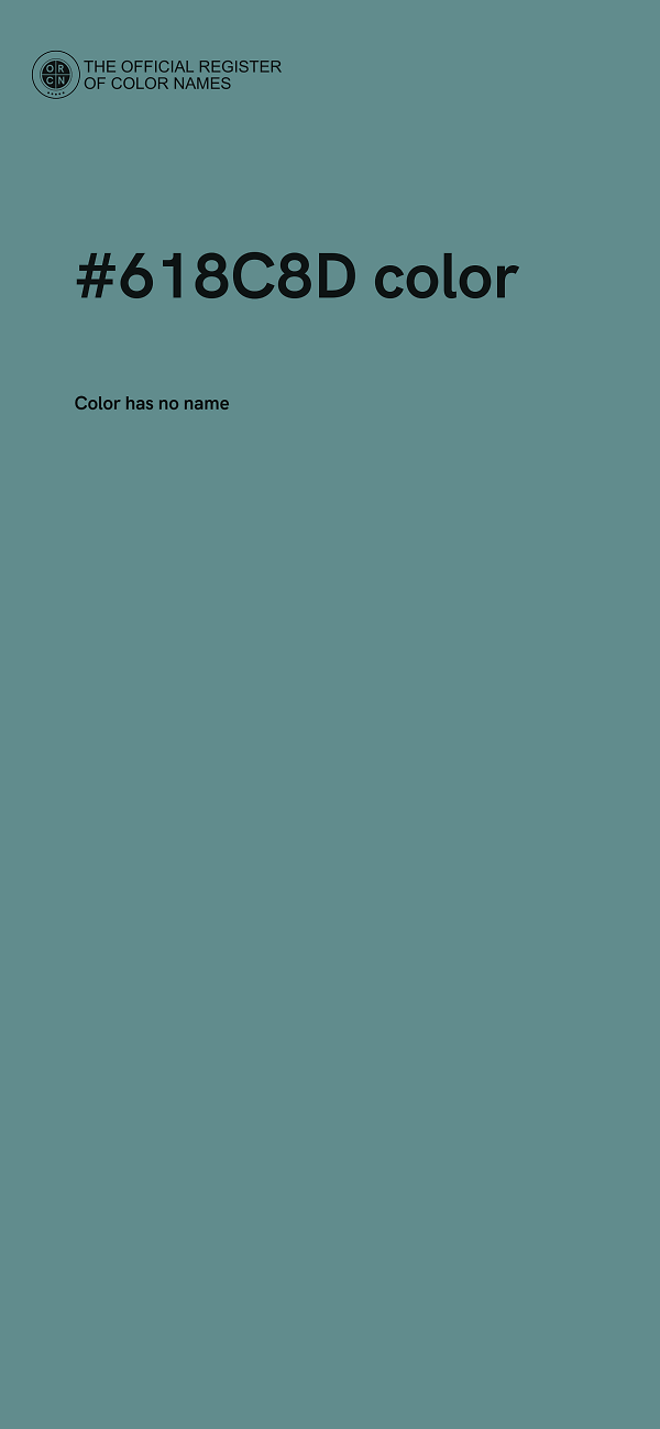 #618C8D color image